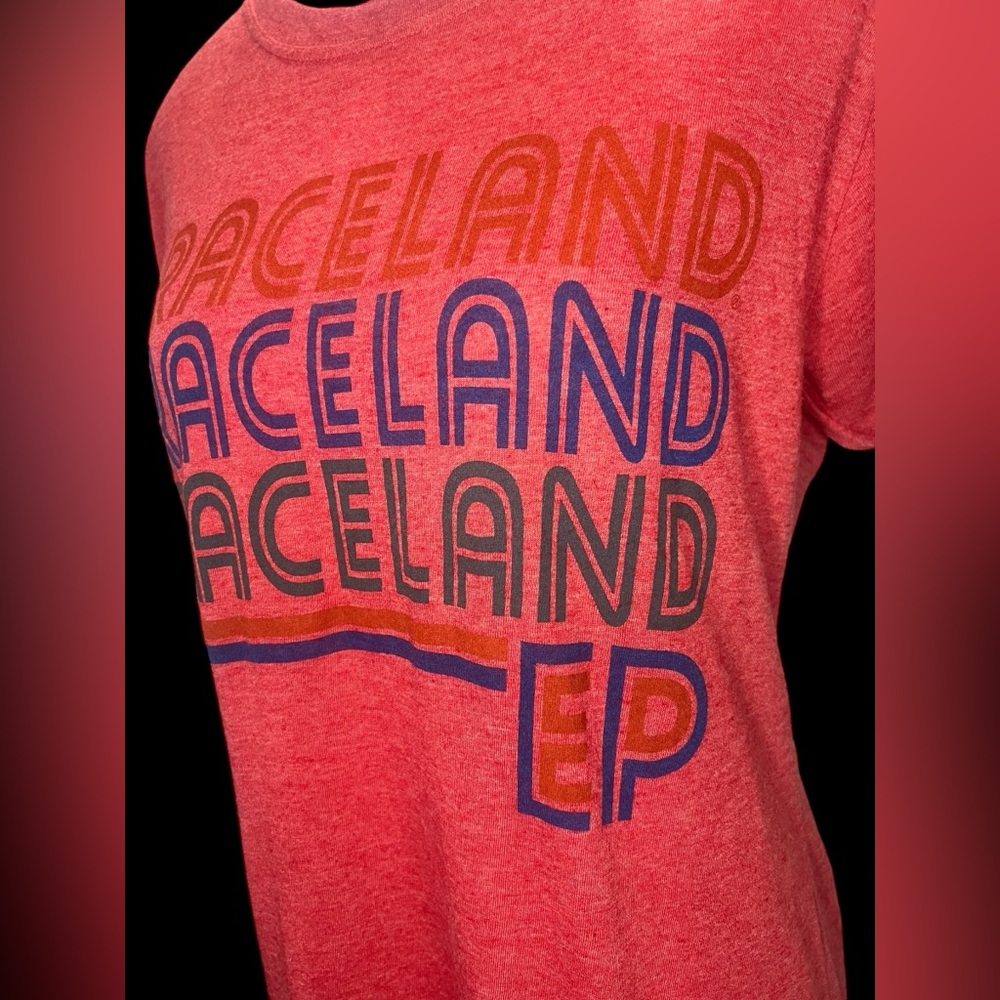 ELVIS Graceland Women’s T shirt Size XL in Red & Blue ⚡️TCB forever! - Picture 2 of 11
